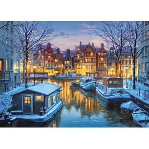 PUZZLE 1000 pcs - Amsterdam at Night - CHERRY PAZZI 2