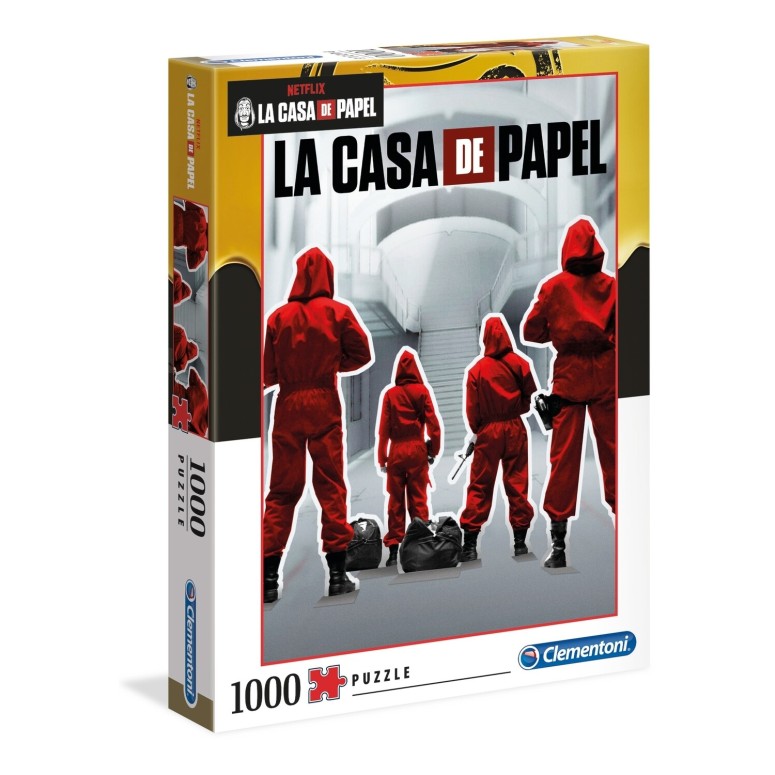 PUZZLE 1000 pcs La Casa de Papel - Equipo - CLEMENTONI