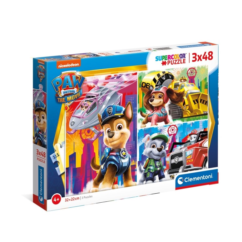 PUZZLE Paw Patrol Filme 3x48 pcs - CLEMENTONI