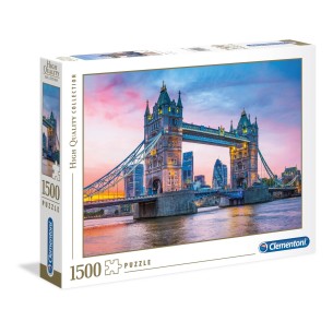 PUZZLE 1500 HQ Tower Bridge Sunset - CLEMENTONI