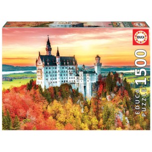 PUZZLE 1500 pcs Outono em Neuschwanstein  - EDUCA