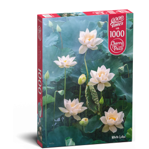 PUZZLE 1000 pcs - White Lotus - CHERRY PAZZI