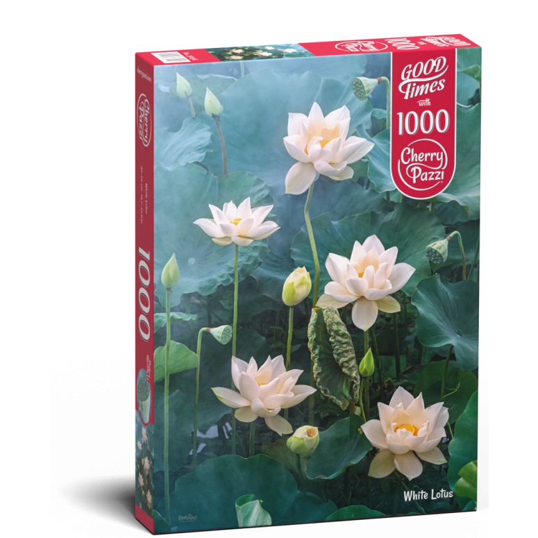 PUZZLE 1000 pcs - White Lotus - CHERRY PAZZI