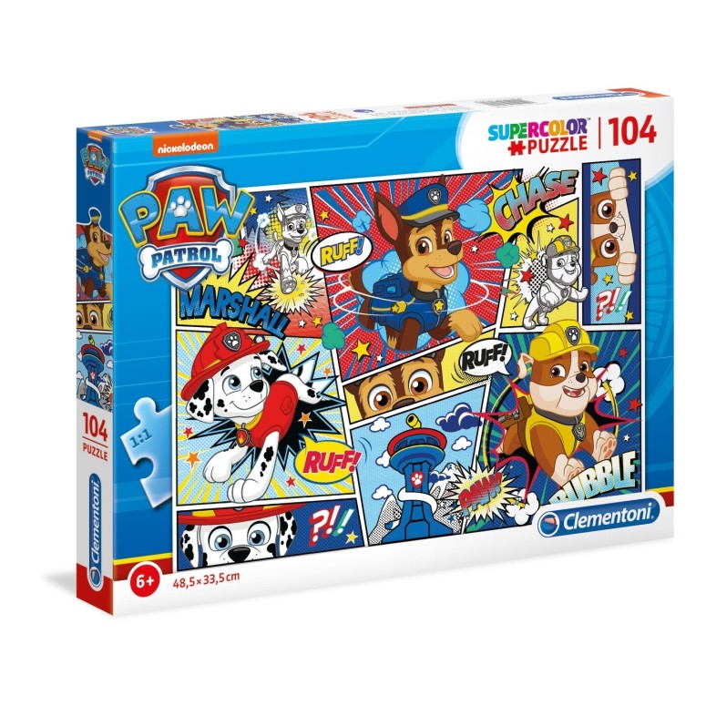 PUZZLE Super 104 pcs Patrulha Pata - CLEMENTONI