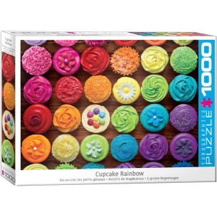 PUZZLE 1000 pcs -  Cupcake Rainbow - Eurographics