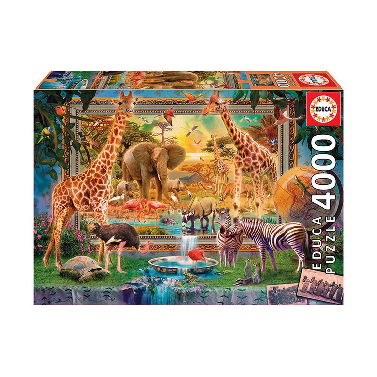 PUZZLE 4000 pcs Savana Viva - EDUCA