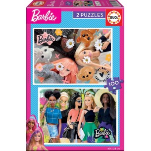 PUZZLE 2x100 pcs - Barbie - EDUCA