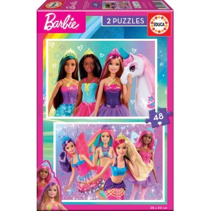 PUZZLE 2x48 pcs Barbie - EDUCA