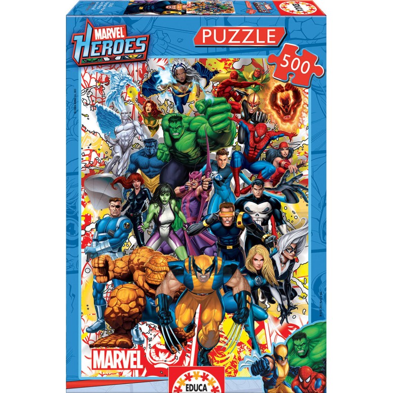 PUZZLE 500 pcs Heróis Marvel  - EDUCA