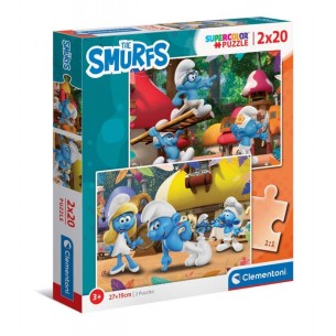 PUZZLE Smurfs 2x20 pcs - CLEMENTONI