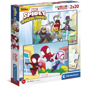 PUZZLE Homem Aranha ( Spidey ) - Marvel 2x20 pcs - CLEMENTONI