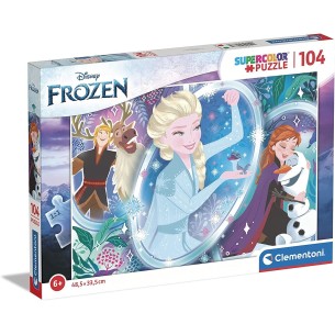 PUZZLE Super 104pcs Frozen - CLEMENTONI