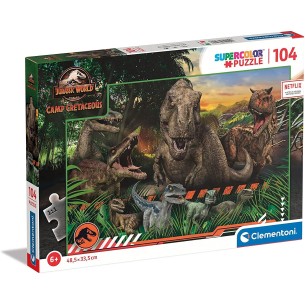 PUZZLE Super 104pcs Jurassic Park - CLEMENTONI