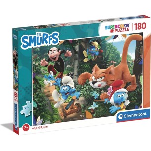 PUZZLE Super 180 pcs Smurfs - CLEMENTONI