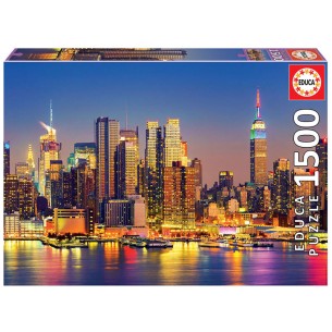 PUZZLE 1500 pcs Manhattan à Noite - EDUCA