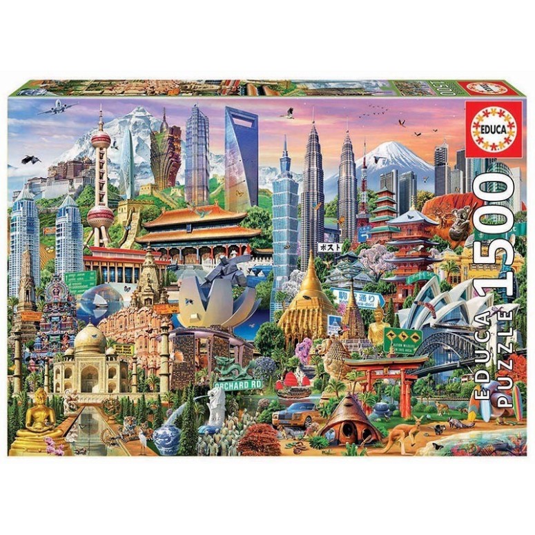 PUZZLE 1500 pcs Símbolos da Ásia  - EDUCA