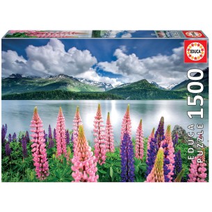 PUZZLE 1500 pcs - Lagos Sils, Suiça - EDUCA