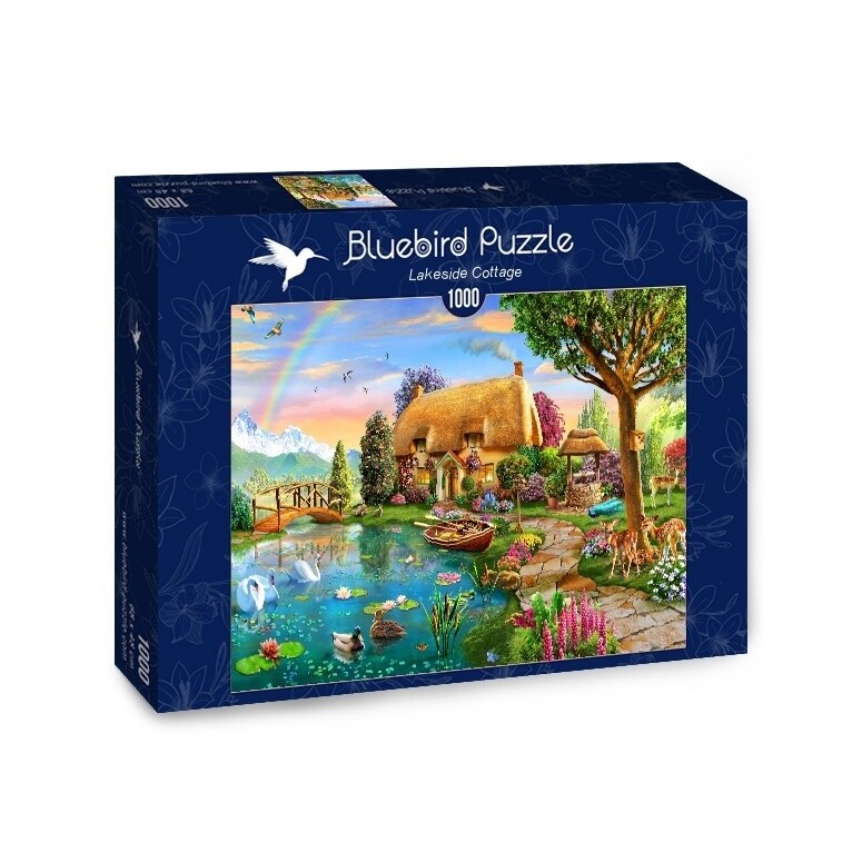 PUZZLE 1000 pcs - Lakeside Cottage - BLUEBIRD