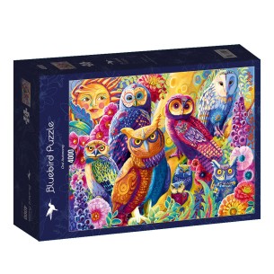 PUZZLE 4000 pcs - Owls - BLUEBIRD