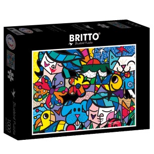 PUZZLE 1000 pcs - Britto Garden, Romero Britto - BLUEBIRD
