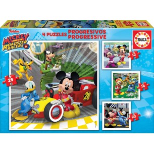 PUZZLE 12/16/20/25PCS Mickey e os Superpilotos - EDUCA