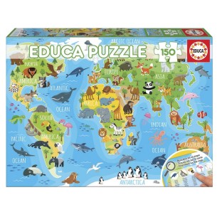 PUZZLE 150 pcs Mapa Mundo...