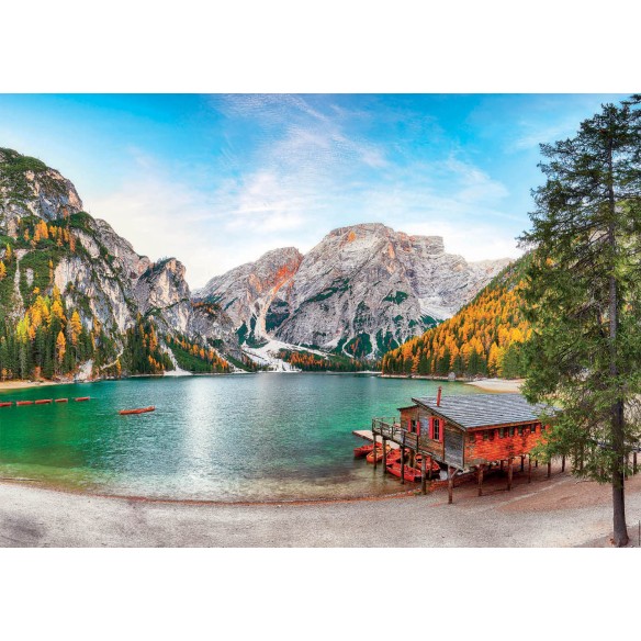 PUZZLE 3000 pcs Lago Braies no Outono - EDUCA