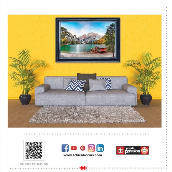 PUZZLE 3000 pcs Lago Braies no Outono - EDUCA