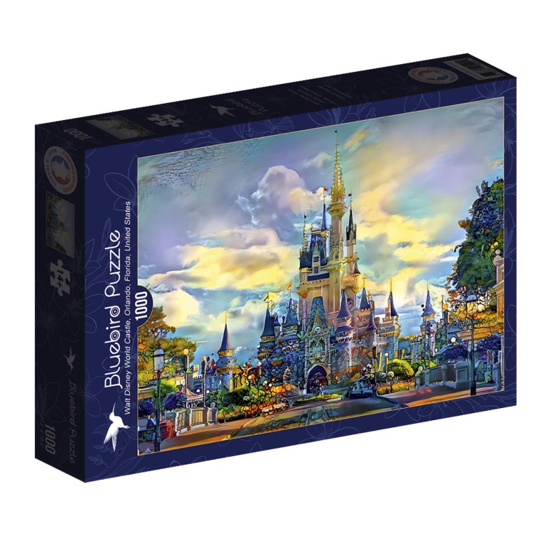 PUZZLE 1000 pcs - Walt Disney World Castel - BLUEBIRD