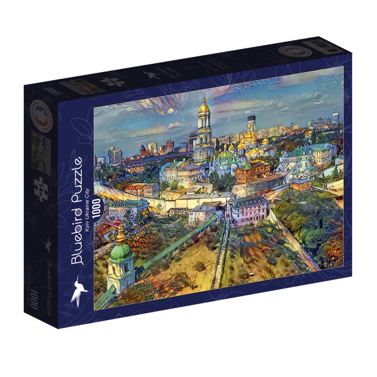 PUZZLE 1000 pcs -Kyiv, Ukraine City-BLUEBIRD