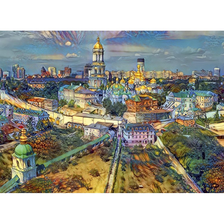 PUZZLE 1000 pcs -Kyiv, Ukraine...