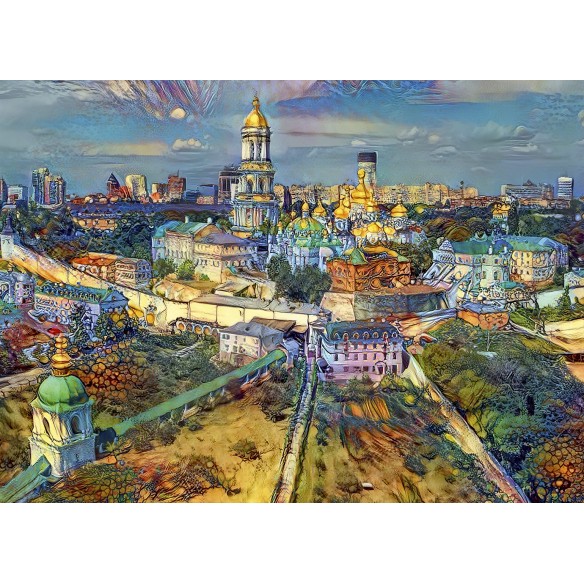 PUZZLE 1000 pcs -Kyiv, Ukraine City-BLUEBIRD