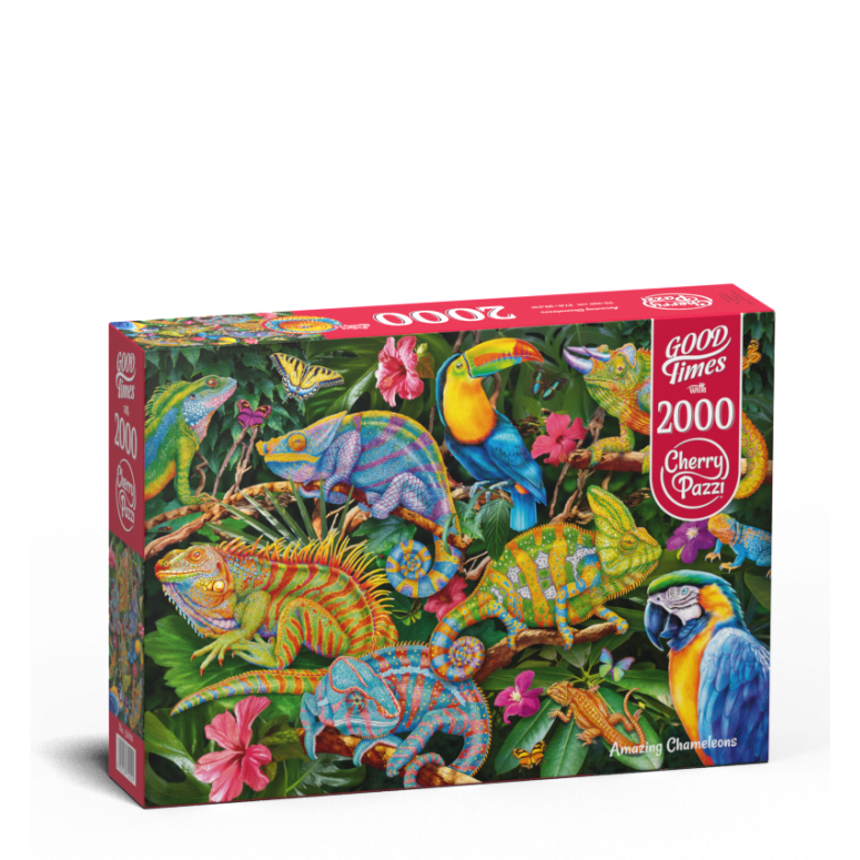 PUZZLE 2000 pcs - Amazing Chameleons - CHERRY PAZZI