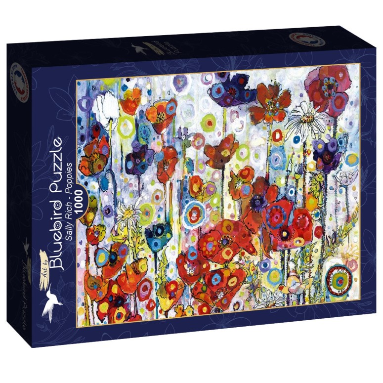 PUZZLE 1000 pcs - Poppies, Sally Rich - BLUEBIRD