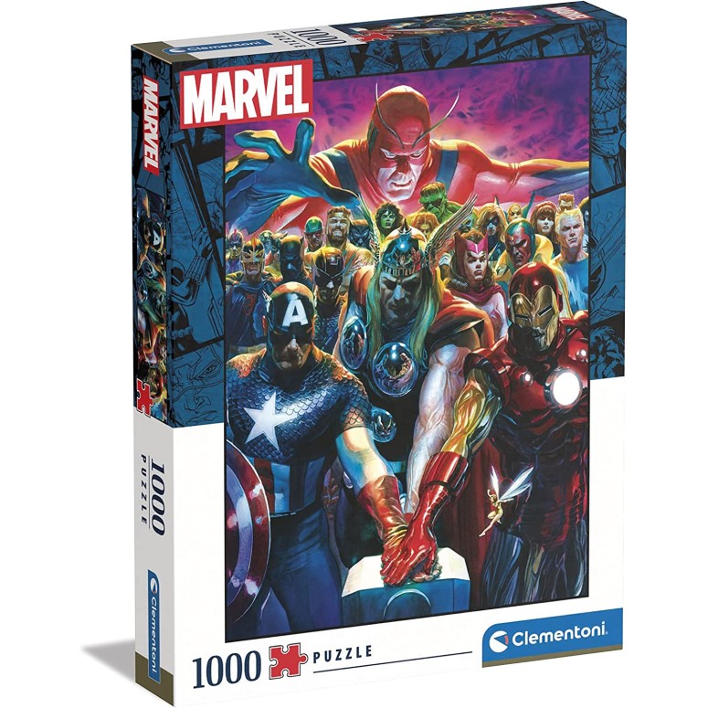PUZZLE 1000 HQ Marvel - CLEMENTONI