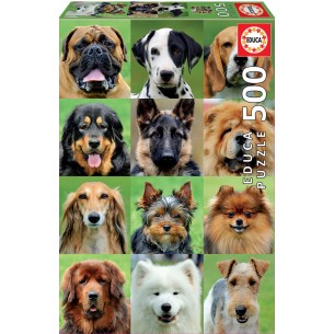 PUZZLE 500 pcs Colagem de Cães - EDUCA