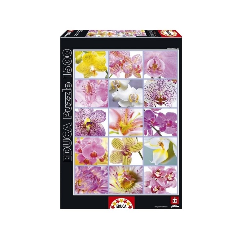 PUZZLE 1500 pcs - Colagem de Flores - EDUCA