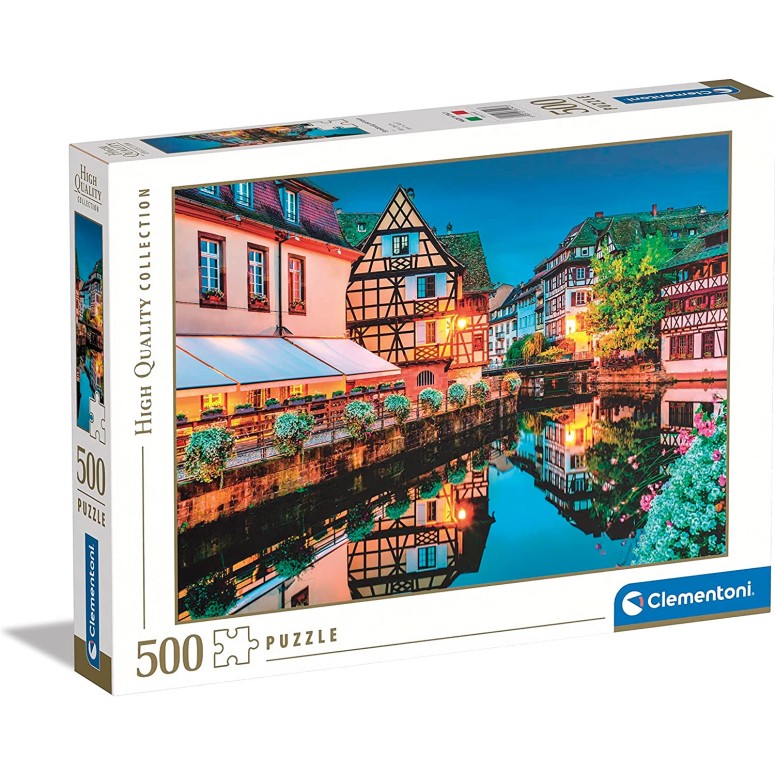 PUZZLE 500 HQ Strasbourg old town - CLEMENTONI