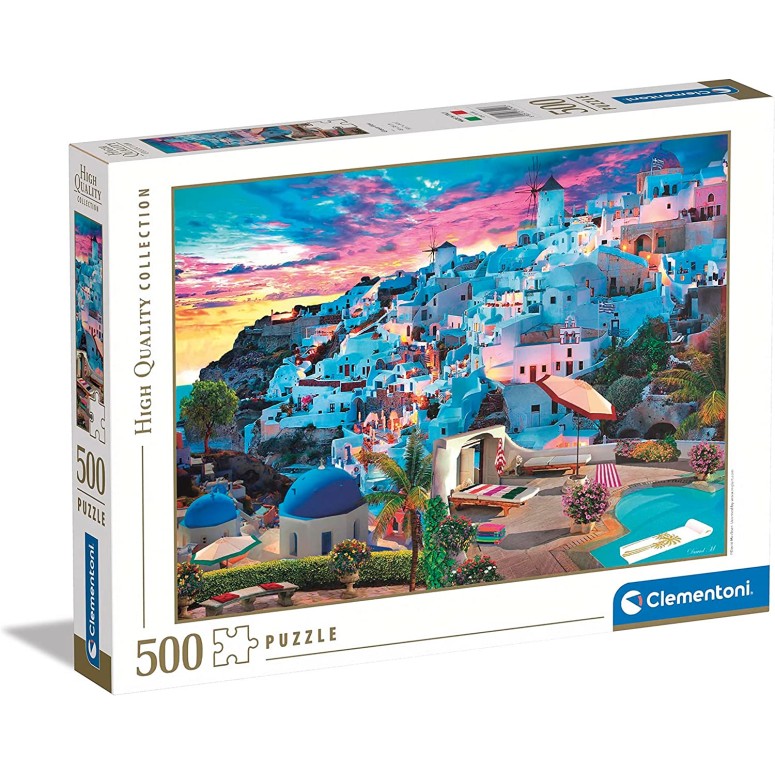 PUZZLE 500 HQ Greece View - CLEMENTONI