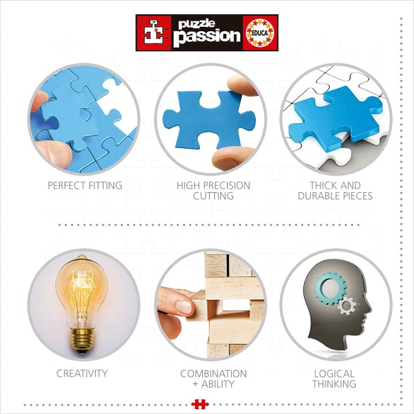 PUZZLE 1000 pcs Casas Nórdicas - EDUCA