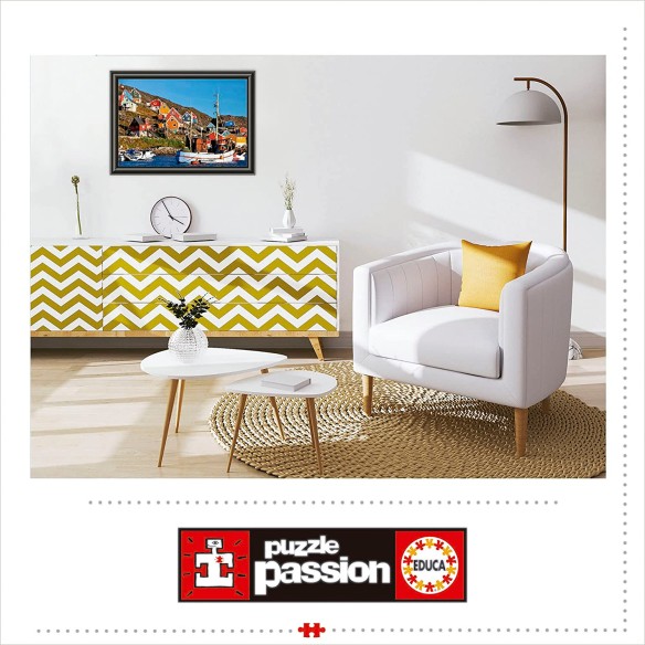 PUZZLE 1000 pcs Casas Nórdicas - EDUCA