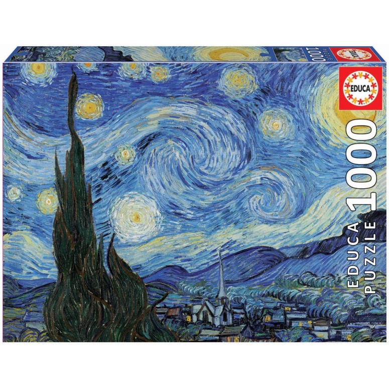 PUZZLE 1000 pcs Noite Estrelada - Van Gogh - EDUCA