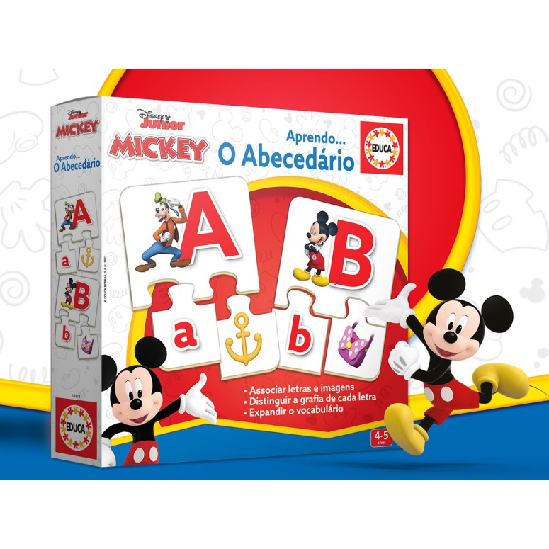 Puzzle Infantil 78 pcs Alfabeto Mickey - EDUCA