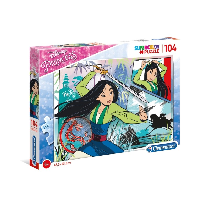 PUZZLE Super 104 pcs Mulan -- CLEMENTONI