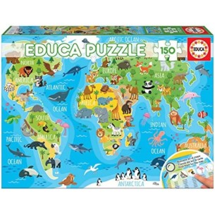 PUZZLE 150 pcs Mapa Mundo -...