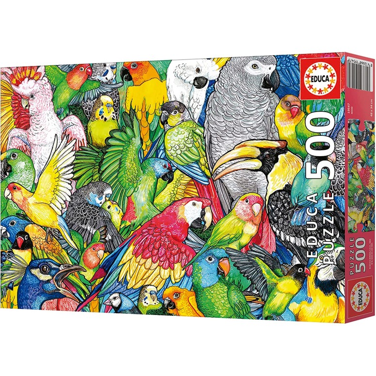 PUZZLE 500 pcs - Papagaios - EDUCA