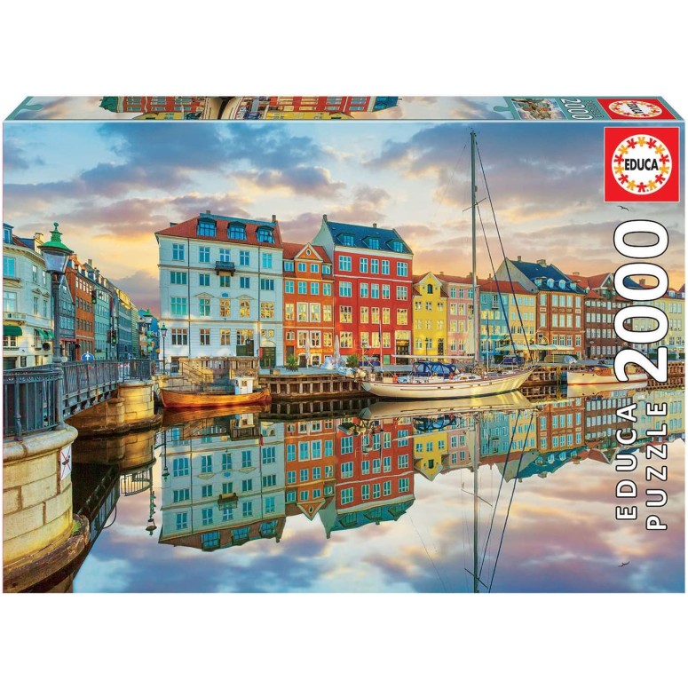 PUZZLE 2000 pcs - Porto de Copenhaga- EDUCA