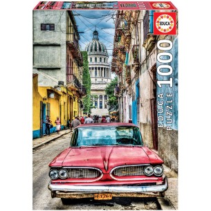 PUZZLE 1000 pcs Carro em Havana - EDUCA