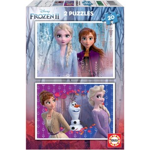 PUZZLE 2x20pcs Frozen 2 -...