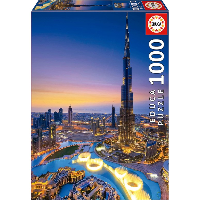 PUZZLE 1000 pcs Burj Khalifa - Emirados Árabes Unidos - EDUCA